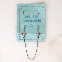 Webster Sterling "Clothes Pin" Bib Holder