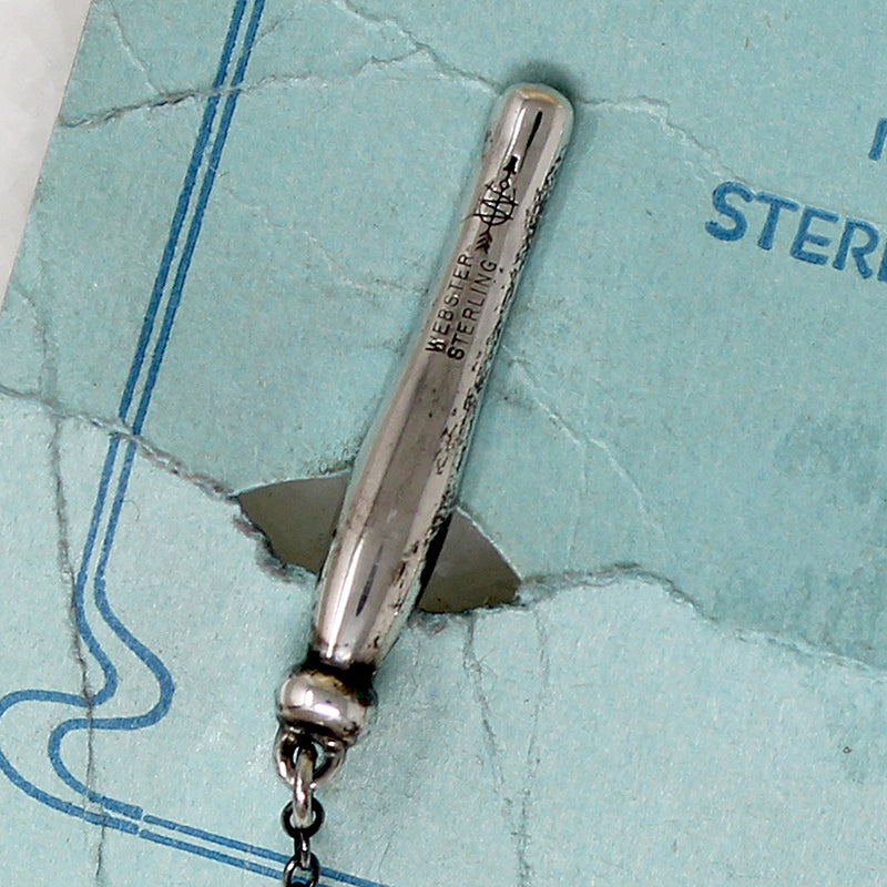 Webster Sterling "Clothes Pin" Bib Holder