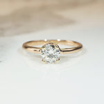 Graceful .63ct Old European Cut Diamond Solitaire Ring