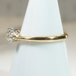 Prettiest Victorian Old Mine Cut Diamond Trilogy Ring