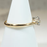 Prettiest Victorian Old Mine Cut Diamond Trilogy Ring