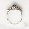 Cornflower Blue Sapphire & Diamond Engagement Ring