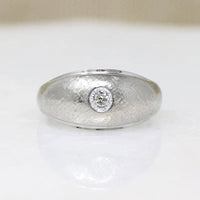 Mid Century White Gold & Diamond Gypsy Band 