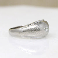 Mid Century White Gold & Diamond Gypsy Band 