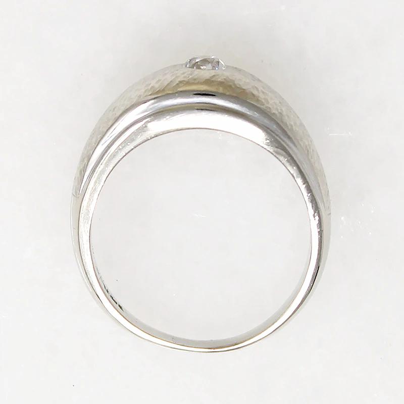 Mid Century White Gold & Diamond Gypsy Band 