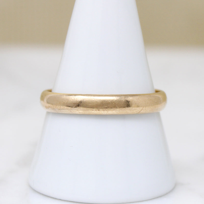 Size 12 Vintage 14k Gold Wedding Band