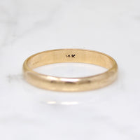 Size 12 Vintage 14k Gold Wedding Band