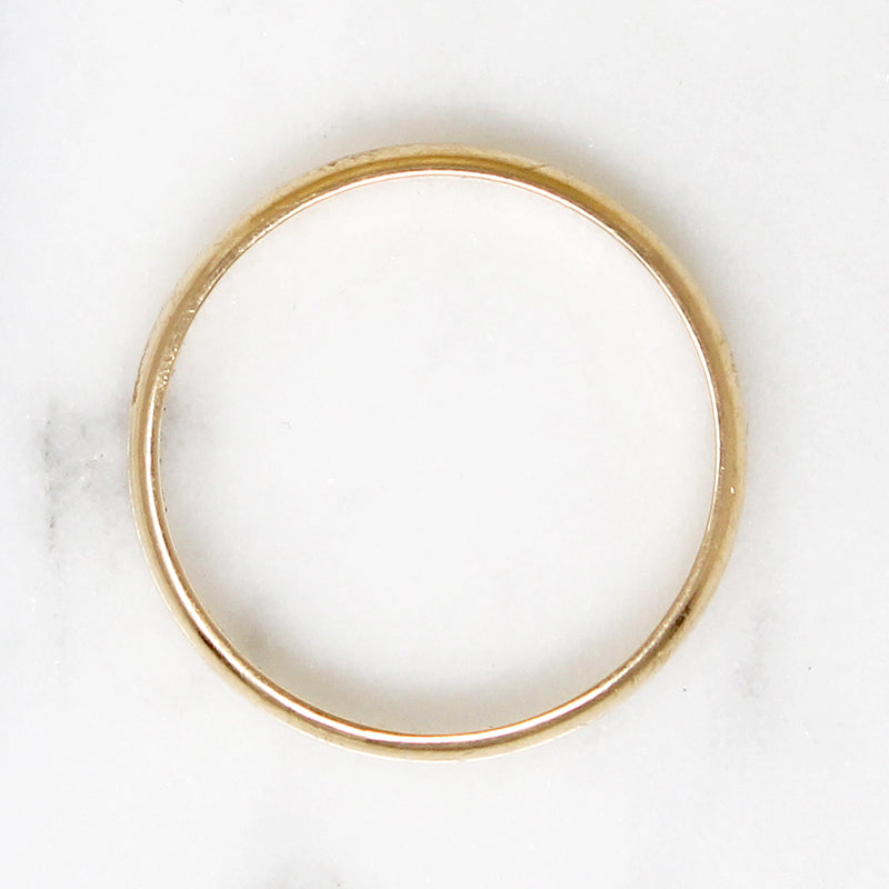 Size 12 Vintage 14k Gold Wedding Band