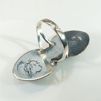 Double Shadowbox Malachite & Sterling Ring