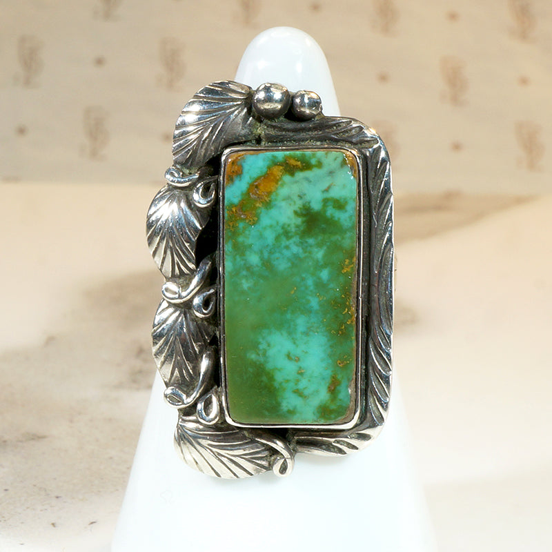 Magical Royston Turquoise & Sterling Navajo Ring