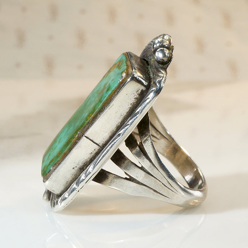 Magical Royston Turquoise & Sterling Navajo Ring