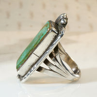 Magical Royston Turquoise & Sterling Navajo Ring