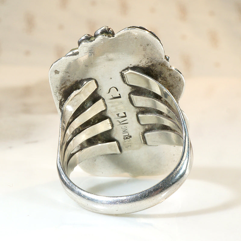 Magical Royston Turquoise & Sterling Navajo Ring