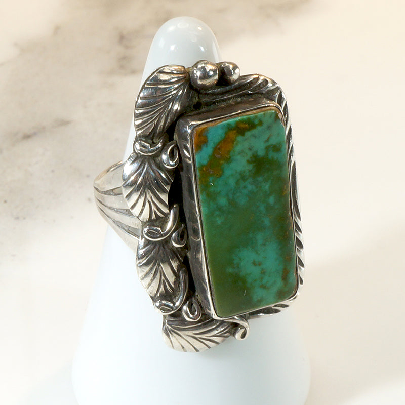 Magical Royston Turquoise & Sterling Navajo Ring