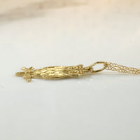 Darling 14k Gold Owl Charm Necklace