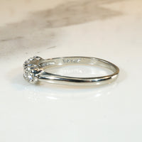 Mid-Century Five Diamond White Gold Band