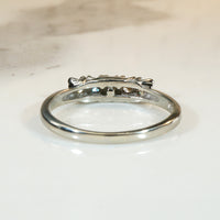 Mid-Century Five Diamond White Gold Band
