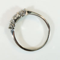 Mid-Century Five Diamond White Gold Band