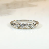 Glittering 1970s Diamond & White Gold Band