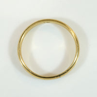 Classic Edwardian 18k Gold Half Round Band