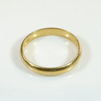 Classic Edwardian 18k Gold Half Round Band