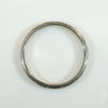 Softly Faded 18k White Gold Floral Band