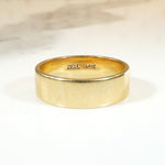 Zell Bros Flat 14k Gold Wedding Band