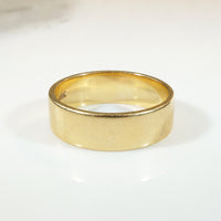 Zell Bros Flat 14k Gold Wedding Band