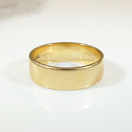 Zell Bros Flat 14k Gold Wedding Band