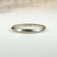 Pretty Little Slip of a 14k White Gold Band
