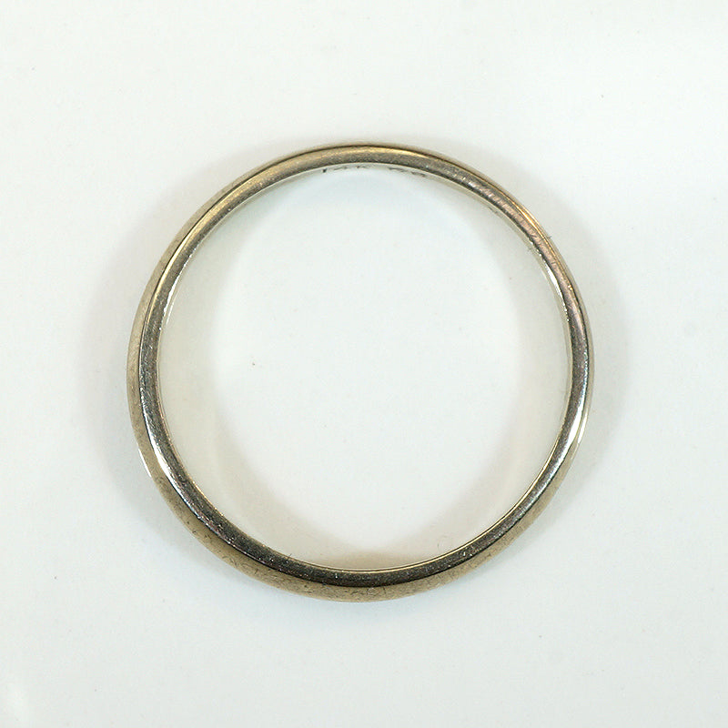 Pretty Little Slip of a 14k White Gold Band