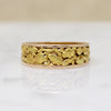 Luxurious Mid Century Gold Nugget Band