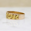 Luxurious Mid Century Gold Nugget Band