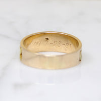 Luxurious Mid Century Gold Nugget Band
