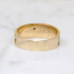 Luxurious Mid Century Gold Nugget Band