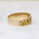 Luxurious Mid Century Gold Nugget Band