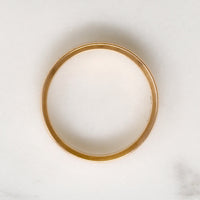 Rosy 18k Gold Edwardian Wedding Band