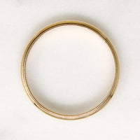 Slender Size 9 Gold Wedding Band with Milgrain