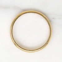 Krementz Half Round Comfort Fit Size 8.5 Gold Band