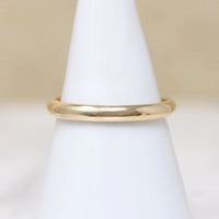 Krementz Half Round Comfort Fit Size 8.5 Gold Band