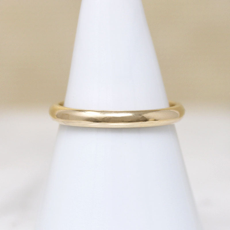 Krementz Half Round Comfort Fit Size 8.5 Gold Band