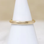 Krementz Half Round Comfort Fit Size 8.5 Gold Band