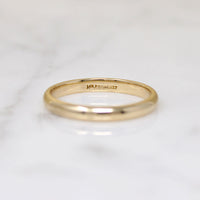 Krementz Half Round Comfort Fit Size 8.5 Gold Band