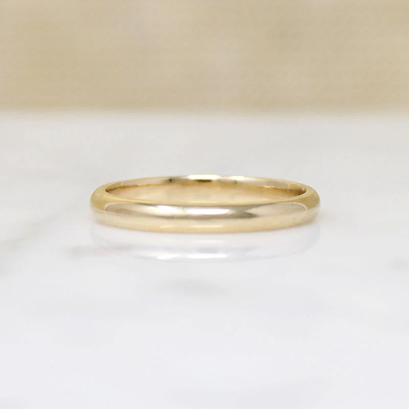 Krementz Half Round Comfort Fit Size 8.5 Gold Band