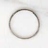 Petite Diamond & Engraved Platinum Forget-Me-Not Band