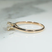 Victorian .44ct Old Mine Cut Diamond in Gold Solitaire Ring