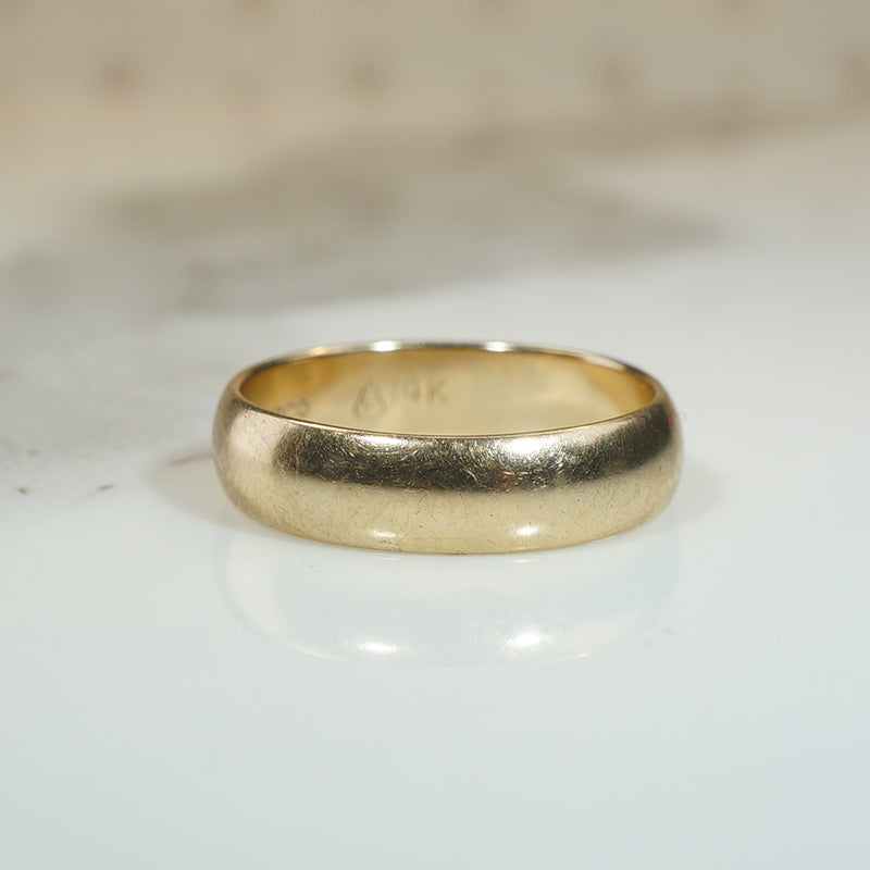 The Perfect Vintage 1950's Gold Wedding Band