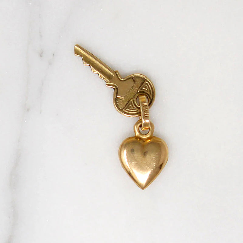 Key to Your Heart 14k Gold Italian Charm