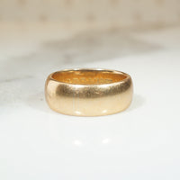 Heavy Wide 18k 1920's Wedding Band