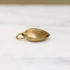 Star-Set Diamond in Florentine Finished Gold Heart Charm